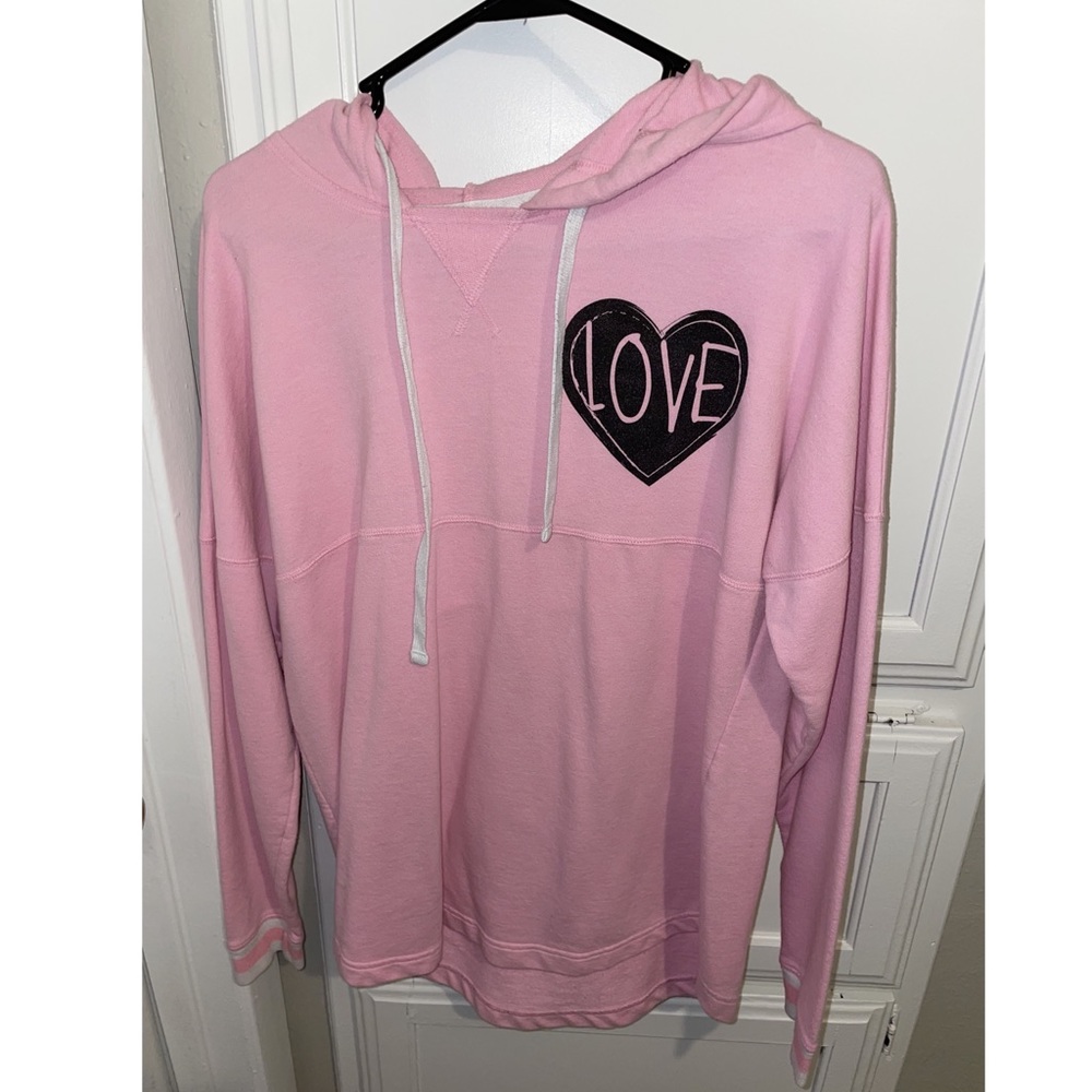 Pink love hoodie